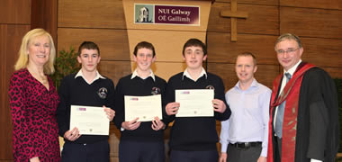 NUI Galway Awards Business Certificate to 200 Junior Certificate Students -image